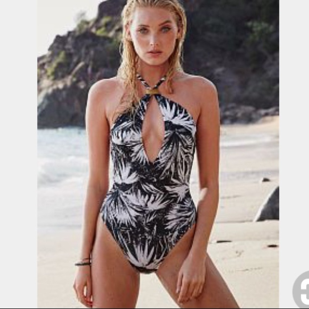 Black and white Victoria Secrets bathing suit